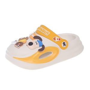 Детские сабо Kids Montagut, белый/желтый