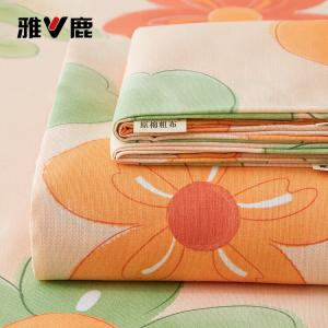 Yalu Простыня на резинке 120х230 см из утолщенного грубого хлопка, цвет Yuyin