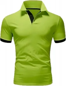 Мужская поло с принтом Slim Fit с воротником и короткими рукавами Gsywaipei