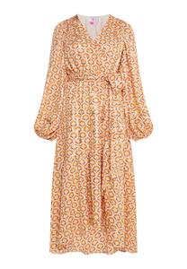 Платье IZIA Maxi Mit Print, цвет Wollweiss Mehrfarbig