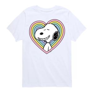 Футболка Peanuts Snoopy Heart с рисунком для мальчиков 8–20 лет Licensed Character, белый
