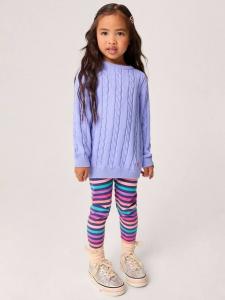 Детский свитер с воротником-гольф из хлопка Heritage Crew Clothing, Bright Blue