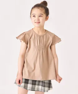 Топ с оборками на рукавах Ever Closet, цвет Mocha