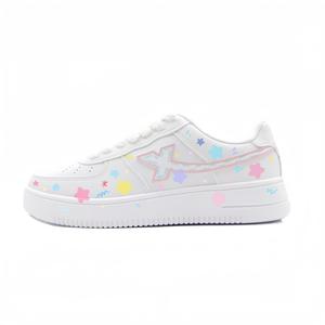 XTEP Женские сине-розовые скейтерские кеды Air Force One с амортизацией и износостойкой подошвой, цвет Blue Pink