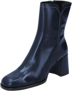 Женские ботильоны FOWT с закругленным носком, на массивном среднем каблуке, с боковой молнией, модные осенне-зимние ботинки, размеры 4-16 US, Navy