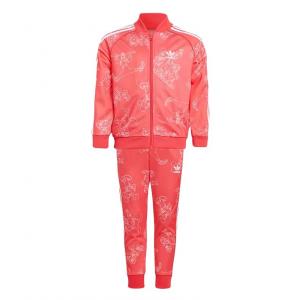 Adidas Originals Повседневный спортивный костюм красный для детей 3-7 лет