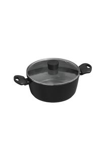 Кастрюля Michelino Nora New Line, 28 см, черно-серый