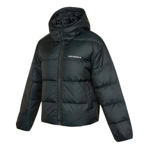 Куртка short down textile jacket 'black' Converse, черный