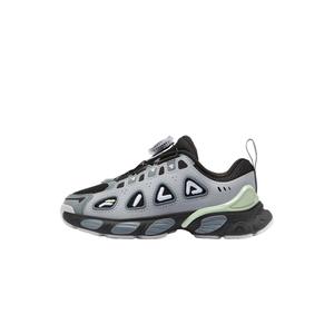 Детские противоскользящие беговые кроссовки для детей от 3 до 7 лет FILA KIDS, черный/Space серебряный