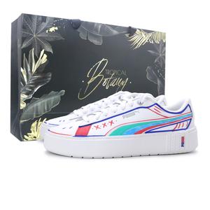 Smash Platform Rainbow Candy износостойкие и легкие низкие кроссовки для скейтбординга unisex PUMA, белый