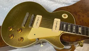 НОВИНКА! Gibson Custom Shop Murphy Lab '56 Les Paul ALL GOLD SPARKLE Ревизия - Ультра Легкая Состаренная - 8,6 фунтов - Авторизованный Дилер - G05052