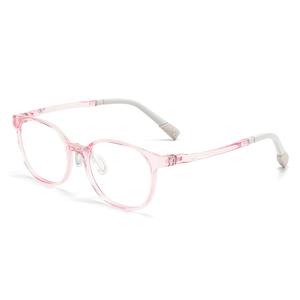 Police Детская оправа для очков TR90 из нержавеющей стали синяя, VK161K-01AH/Transparent Pink