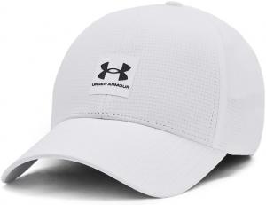 Мужская кепка Under Armour Iso-chill ArmourVent Stretch Fit, (100) White/Castlerock