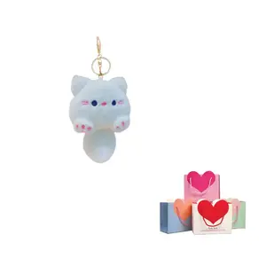 Милые плюшевые подвески Tuantuan Tuans Of Cats Pinch And Bark высотой 14см Dolls and bears dance, белый