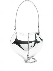 Сумка-клатч в форме сердца Simon Miller, серебряный