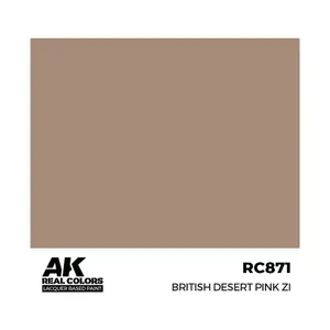 Британский пустынный розовый, Paint - Real Color, Dropper Bottles (AK-Interactive)