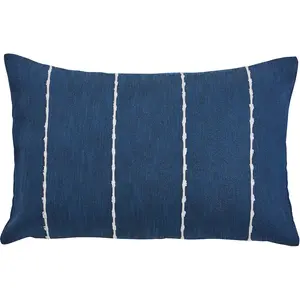 Декоративная подушка Глубокое синее море Плотная, долговечная ткань Done., синий