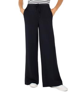 Брюки Liverpool Los Angeles Plush Comfort Knit Pull On Wide Leg Crop Trouser, черный