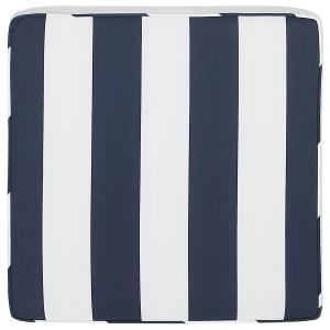 Подушка для садового стула, темно-синяя, 46/46 см, Sassari Beliani, синий/белый