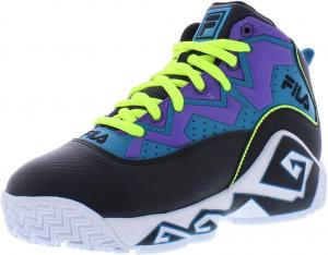 Кроссовки Fila Unisex-Child Kid's Fila Mb, черный/желтый/фиолетовый