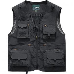 Жилет мужской V-образный вырез Moderate Workwear VanCamel, темно-серый