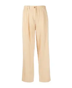 Эластичные плиссированные брюки Kenzo, бежевый