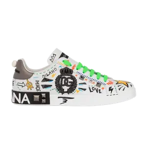 Кроссовки Dolce & Gabbana Dolce & Gabbana Portofino Embroidery and Studs, разноцветный