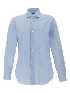 Полосатая рубашка Barba, синий