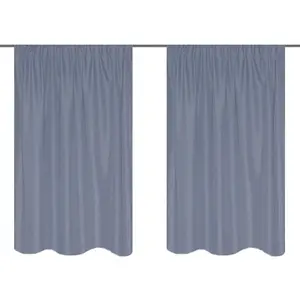 Шторы MAITE с многофункциональной лентой, 2 шт. Home Basics, синий