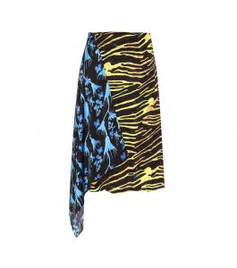 Юбка миди с принтом Marine Serre, Amphibian Zebra