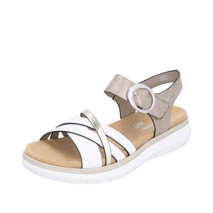 Сандалии с ремешками REMONTE, Beige/White