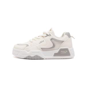 Нескользящие амортизирующие и дышащие низкие кроссовки для скейтбординга унисекс JEANSWEST, Beige Red