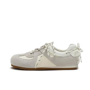 Кроссовки немецкой армии. Дышащие и легкие низкие повседневные туфли для женщин MASOOMAKE, Polar White