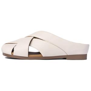 Женские сандалии с закрытым носком, устойчивые к истиранию и скольжению JOSINY, Ecru