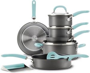 Набор посуды Rachael Ray, 11 предметов, светло-голубой