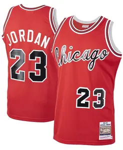 Мужская майка Michael Jordan Red Chicago Bulls 1984-85 Hardwood Classics Rookie, подлинная Mitchell & Ness
