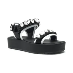 Сандалии с укороченным верхом Guess, черный