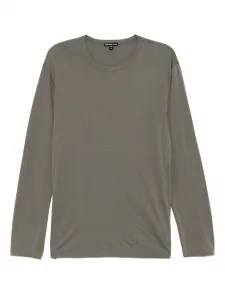 Футболка из джерси с круглым вырезом James Perse, серый