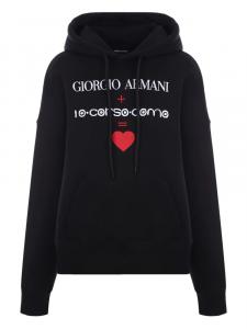 Толстовка с капюшоном X 10 Corso Como из хлопка Giorgio Armani, черный