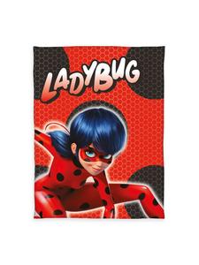 Herding Флисовое одеяло Miraculous Ladybug 130x170 см, красно-черное