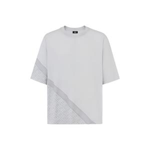 Футболка с коротким рукавом и круглым вырезом FENDI, серый