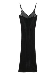 Платье миди из трикотажного полотна ALAINPAUL, черный