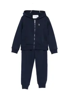 Спортивный костюм с капюшоном на молнии TRUSSARDI JUNIOR, синий