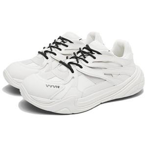 YEDANI Белые кроссовки на платформе низкие массивные унисекс белые женские, цвет White Women's