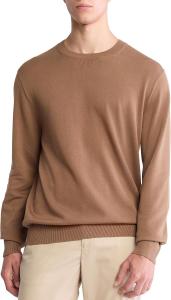 Мужской свитер Calvin Klein Supima Cotton Solid Monogram Logo, Spiced Plum