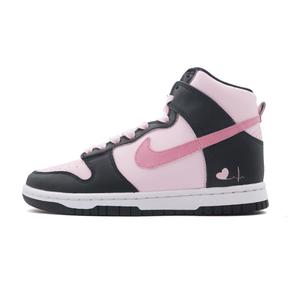 Nike Кроссовки Dunk Strawberry Chatter High Top для скейтбординга унисекс черные розовые