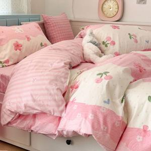 LUOLAI HOME Комплект постельного белья 3 предмета, простыня 150x200 см, пододеяльник 90x200 см, наволочка 48x74 см