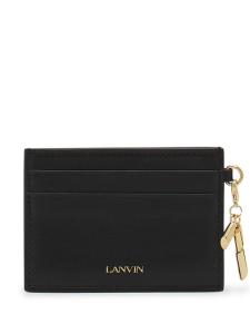 Lanvin картхолдер с логотипом, черный