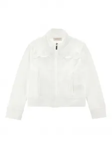 Толстовка с цветочным кружевом Monnalisa, белый