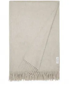 Одеяло с бахромой, 200х150 см, Brunello Cucinelli, нейтральные цвета